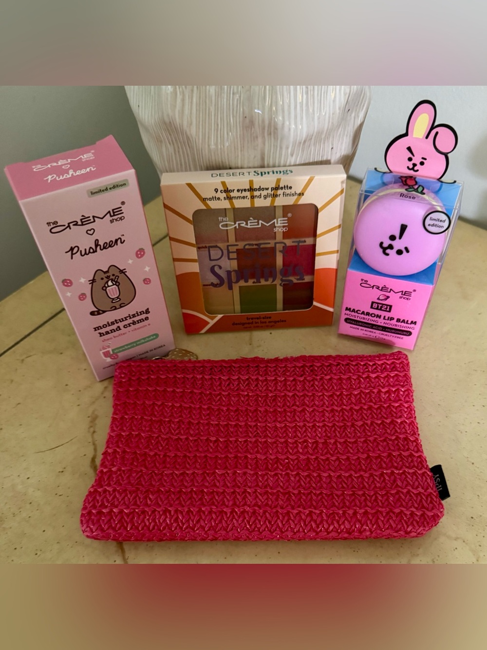 The Creme Shop Beauty Bundle w/Cosmetic Case NEW